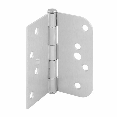 PRIME-LINE Door Hinge Commercial UL Adjust Self-Close, 4 in. w/ Square & 5/8 in. Corners, Satin Nickel 3PK U 1151253